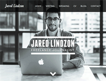Tablet Screenshot of jaredlindzon.com